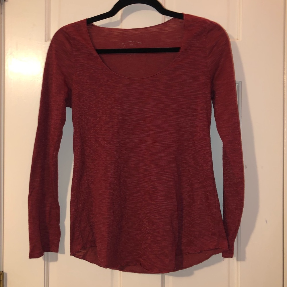 Maroon Heathered Longsleeve